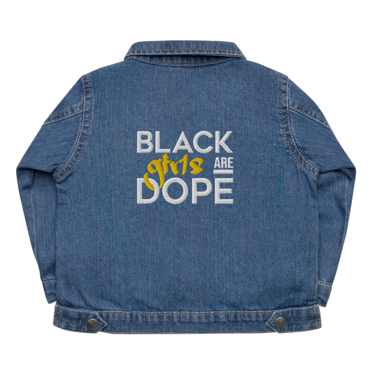 Black Girls are Dope Baby Organic Denim Jacket