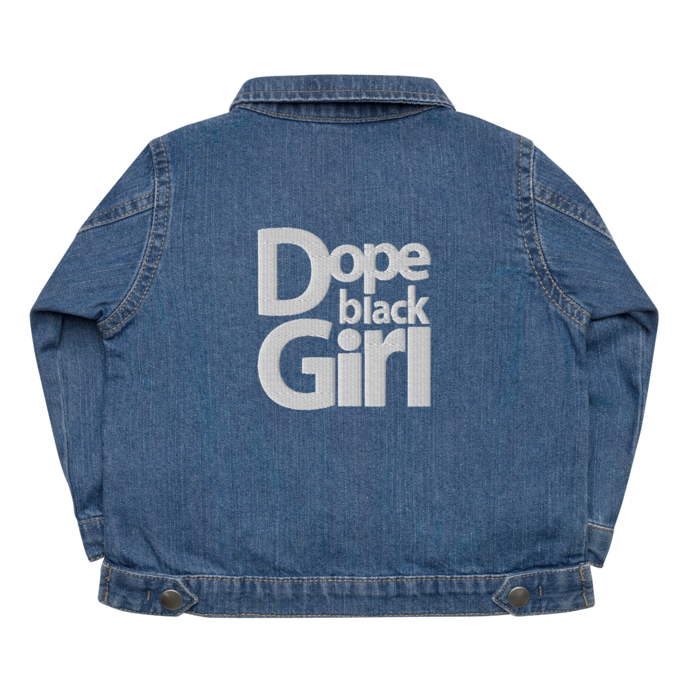 Dope Black Girl Baby Organic Denim Jacket