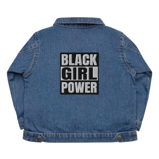 Black Girl Power Baby Organic Denim Jacket