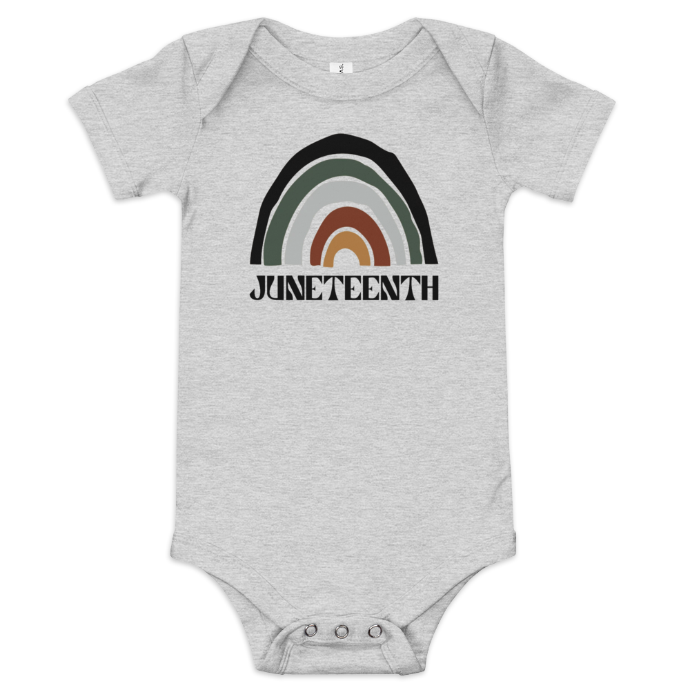 Juneteenth Rainbow Baby Onesie