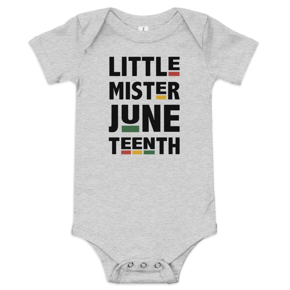 Little Mister Juneteenth Baby Onesie