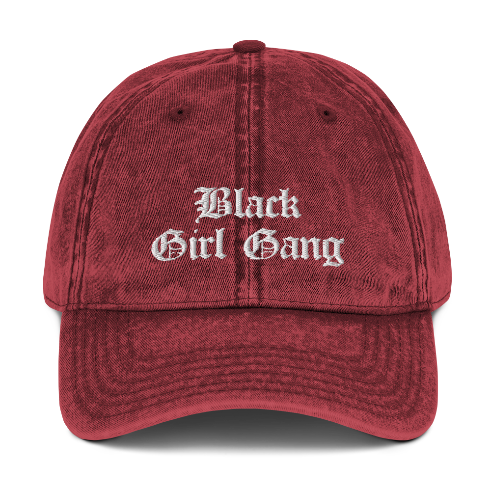Black Girl Gang Washed Vintage Dad Hat