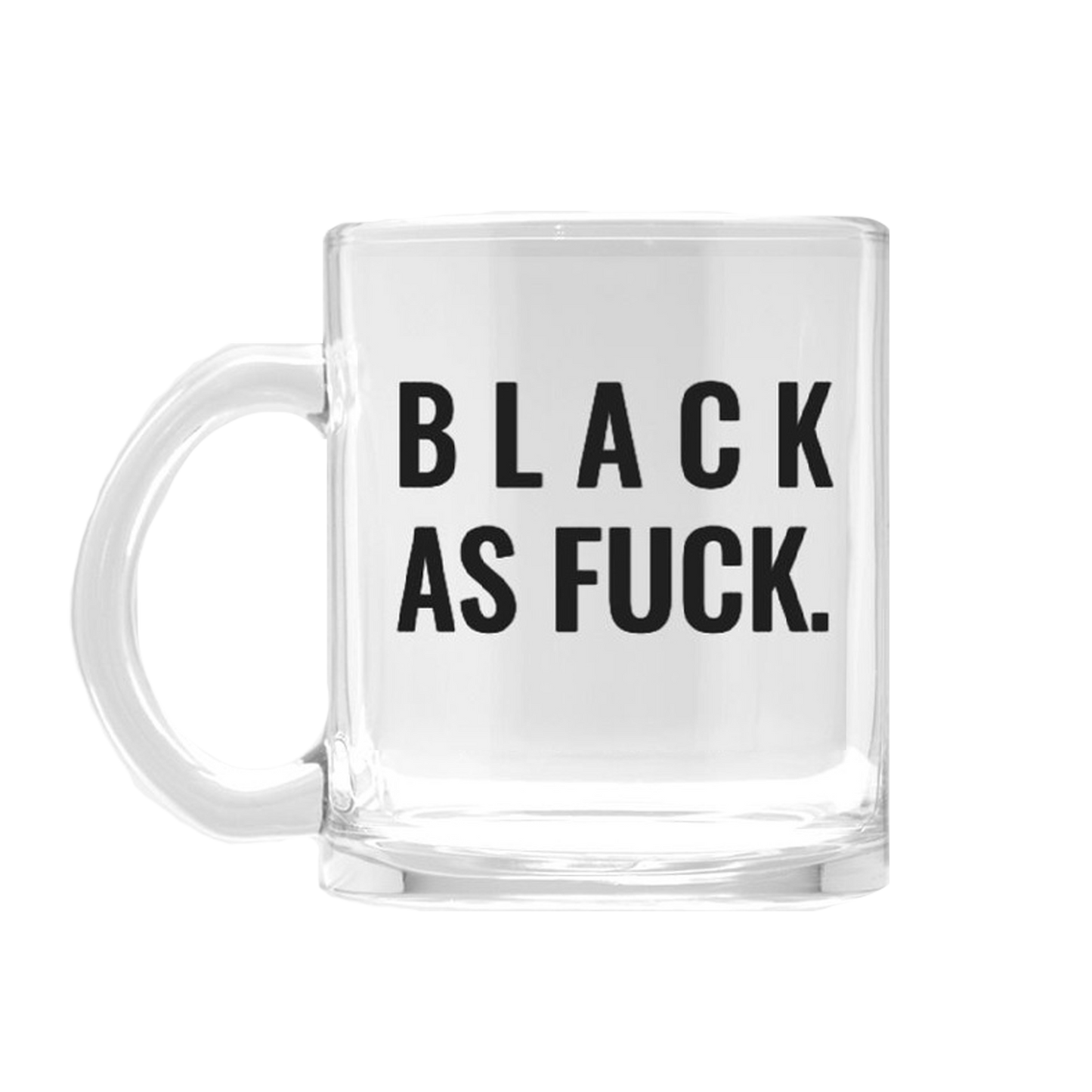Black AF Glass Mug