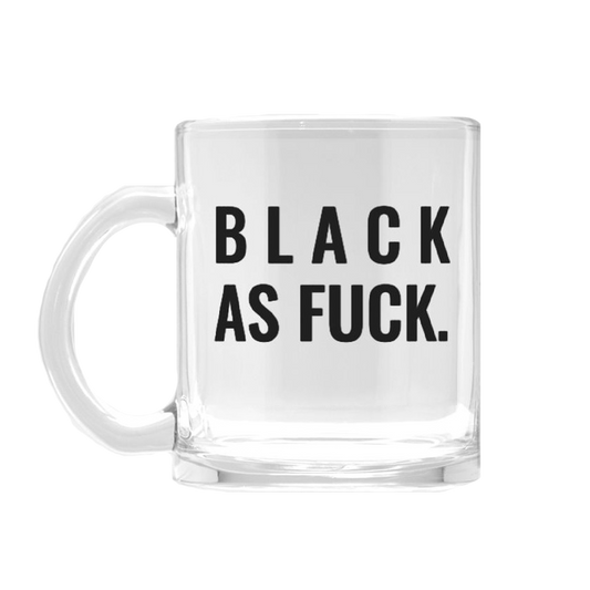 Black AF Glass Mug