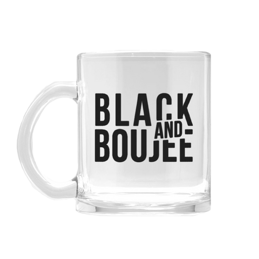 Black & Boujee Glass Mug