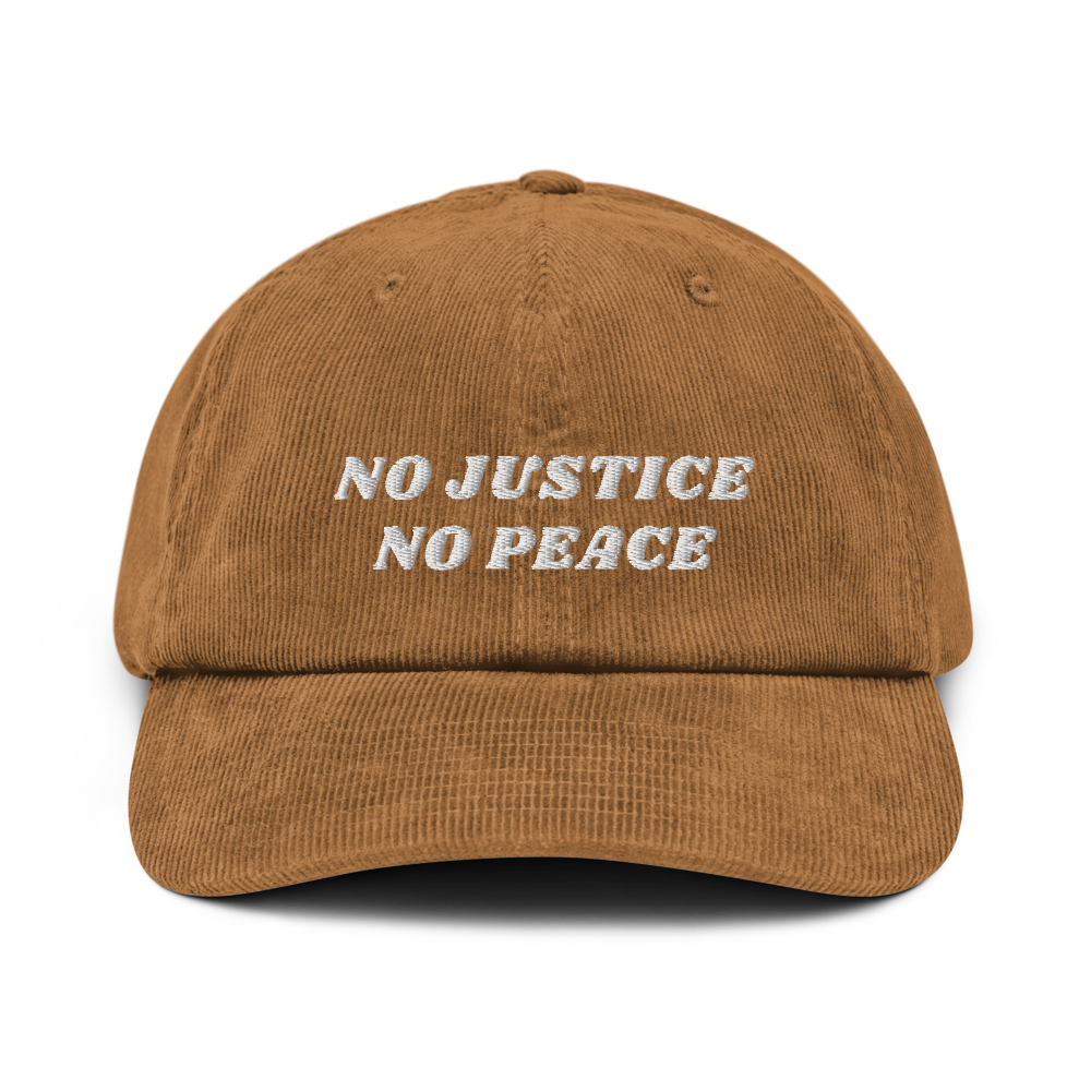 No Justice No Peace Corduroy Hat