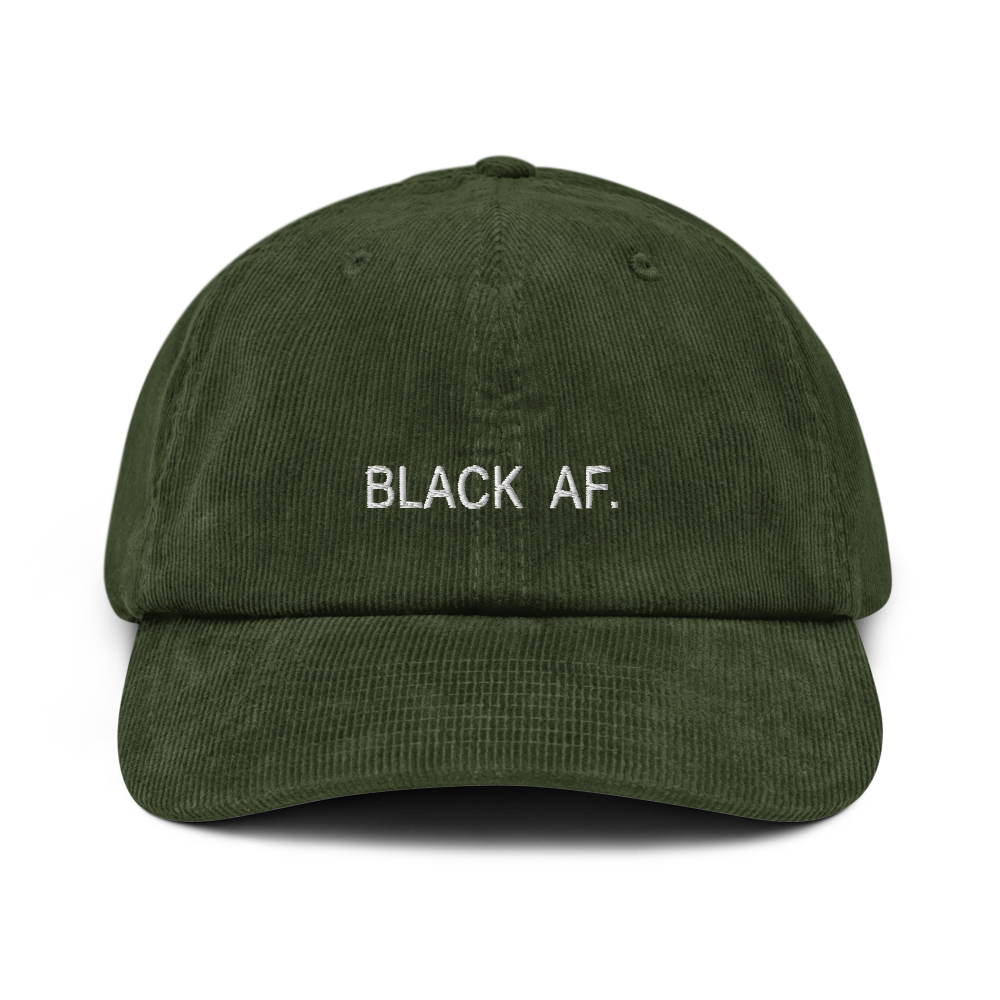 Black AF Corduroy Hat