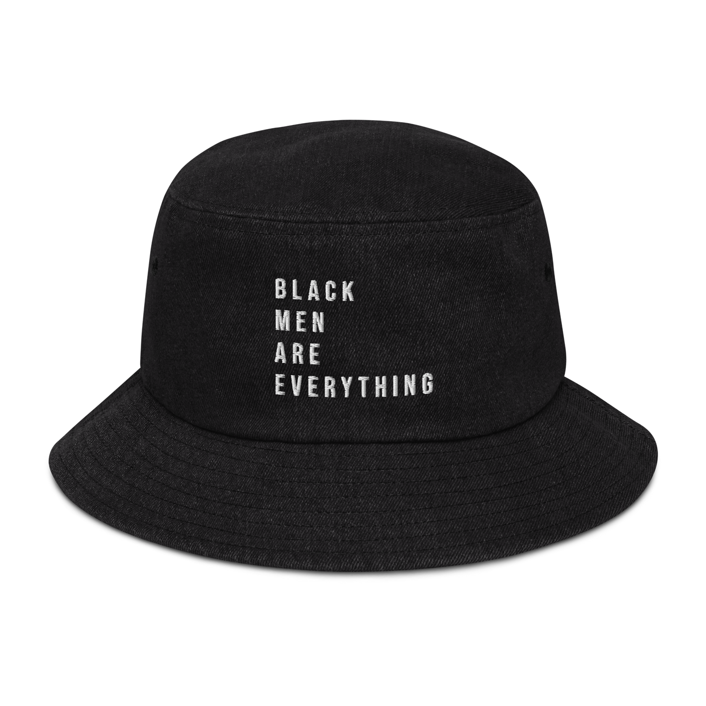 Black Men Are Everything Denim Bucket Hat