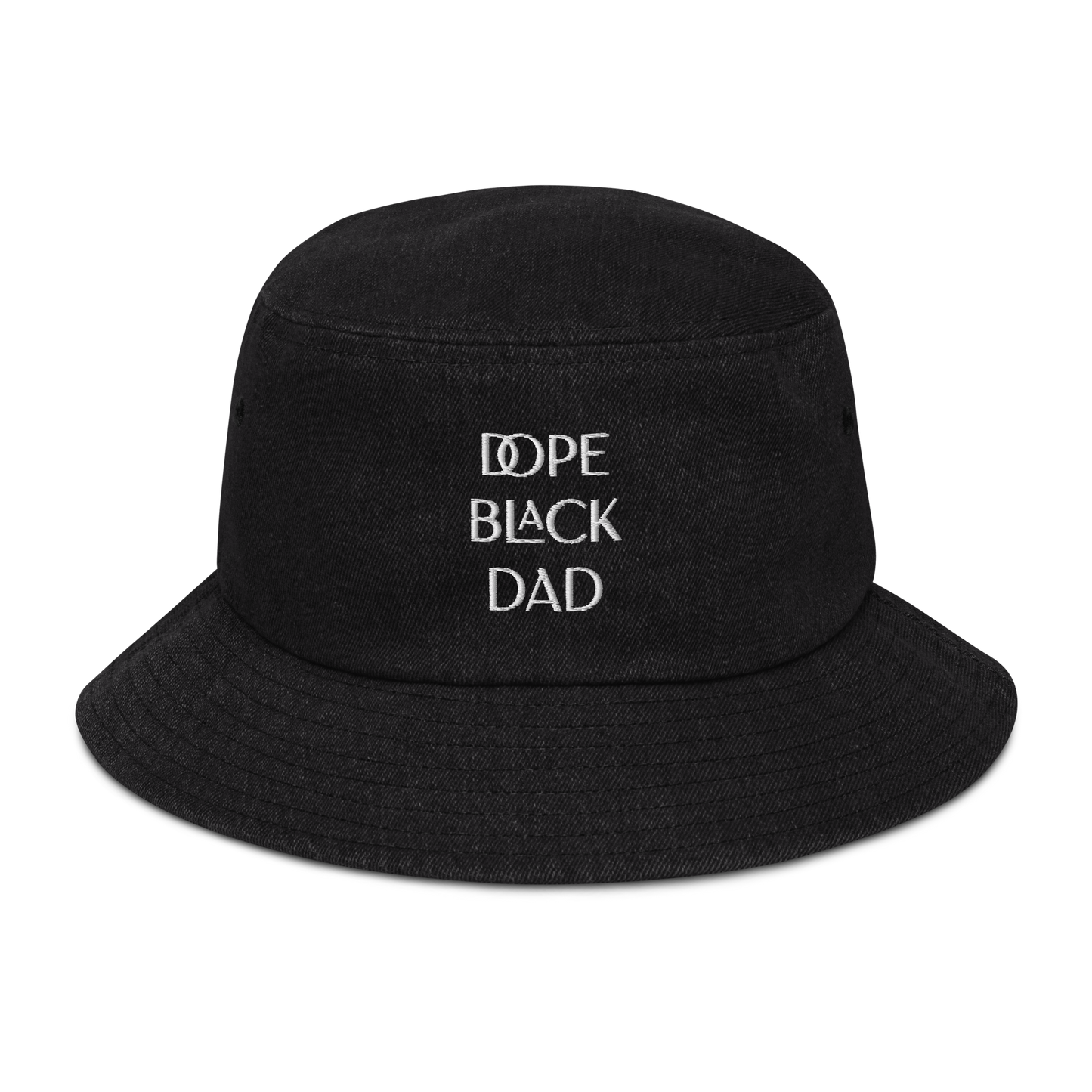 Dope Black Dad Denim Bucket Hat