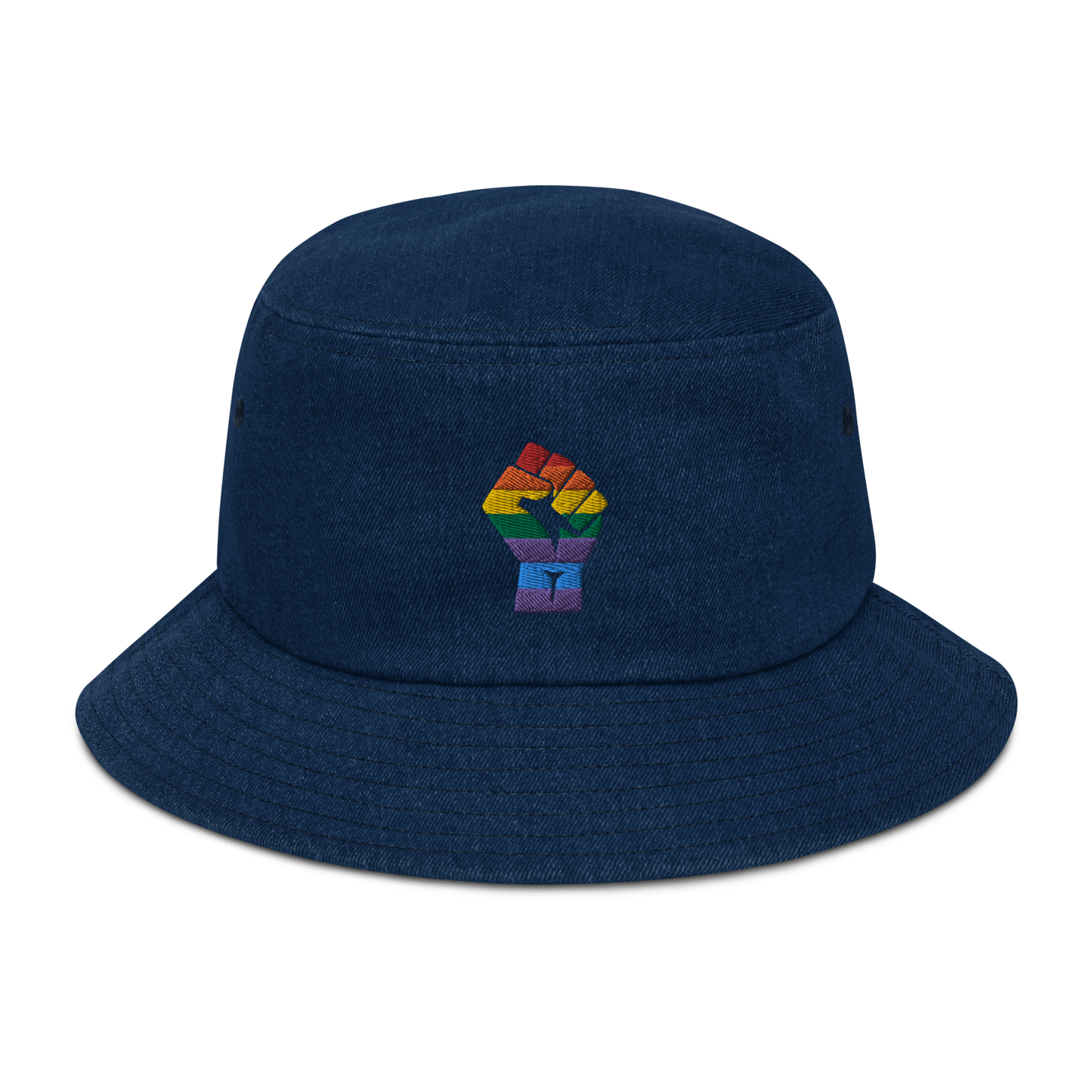 Black Power Pride Denim Bucket Hat