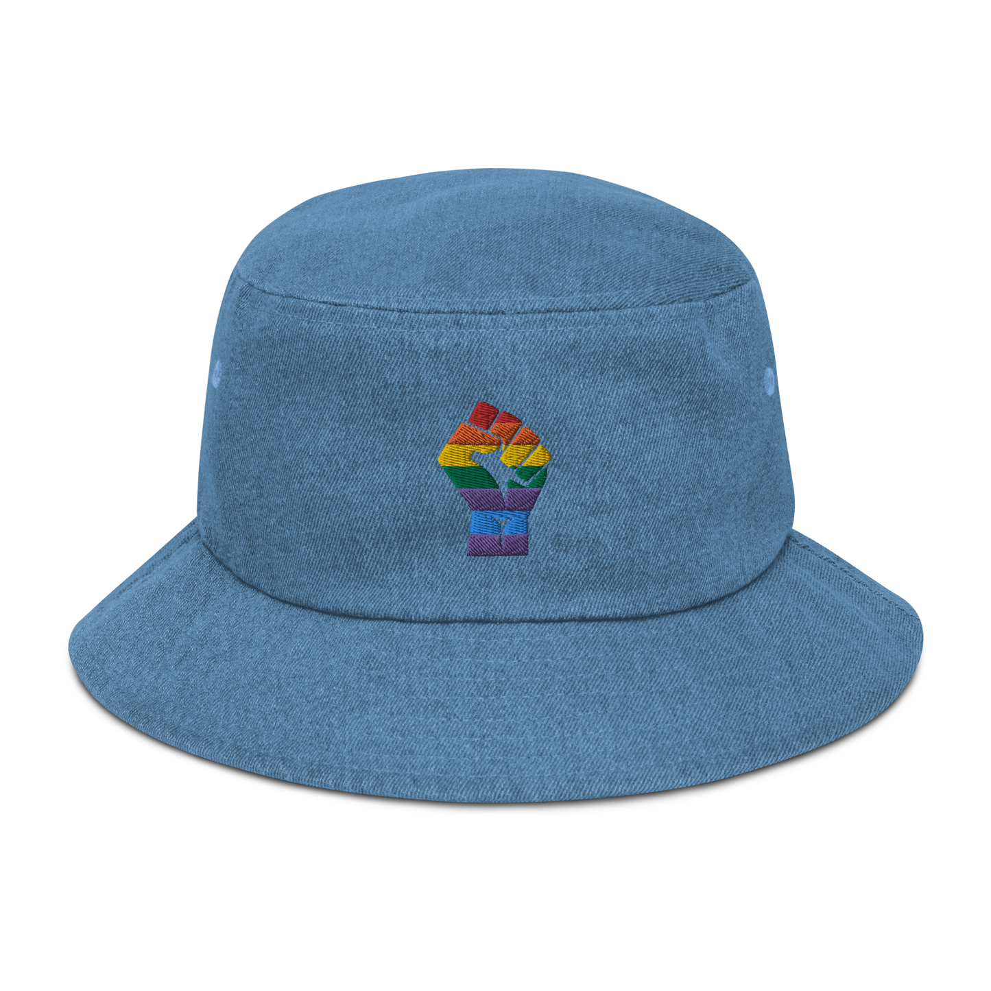 Black Power Pride Denim Bucket Hat