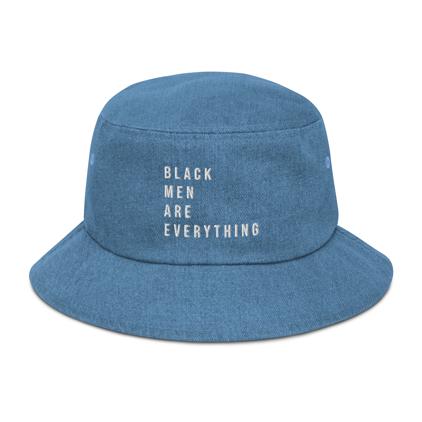 Black Men Are Everything Denim Bucket Hat