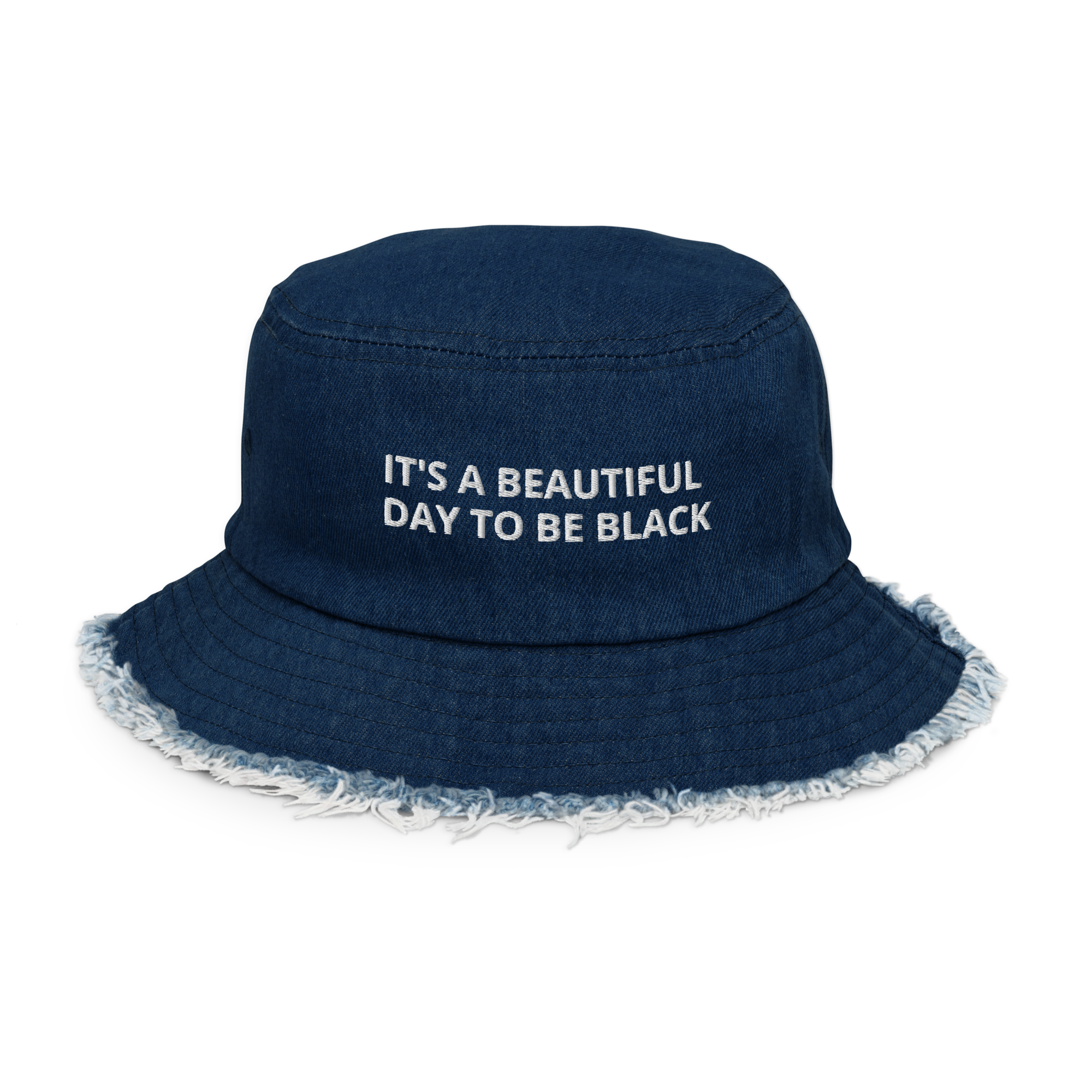 Distressed Denim Bucket Hat | Humble Forager