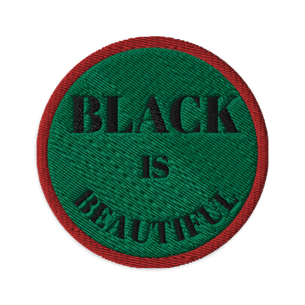Black is Beautiful Vintage Embroidered Patch