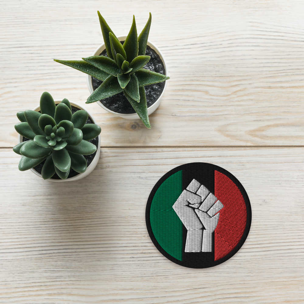 Pan-African Black Power Fist Embroidered Patch