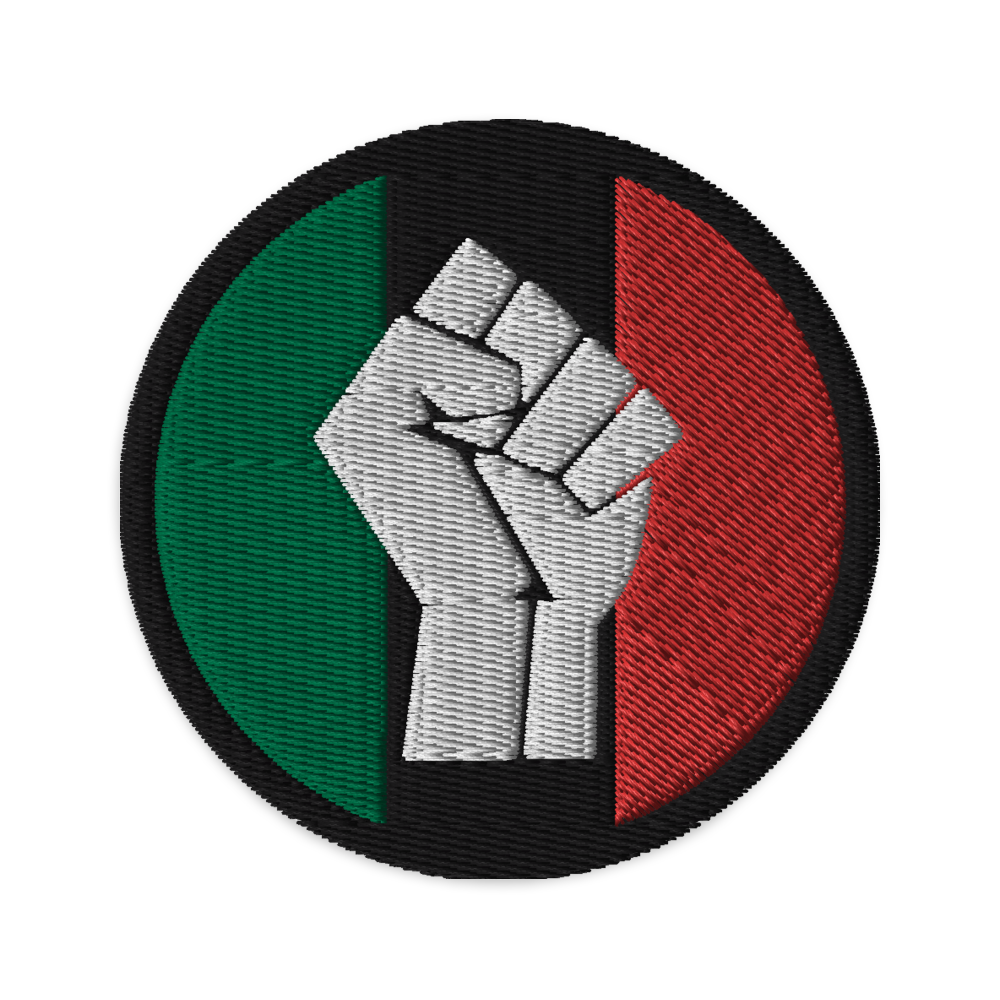 Pan-African Black Power Fist Embroidered Patch