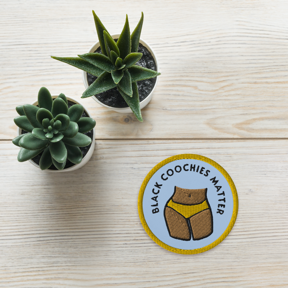 Black Coochies Matter Embroidered Patch