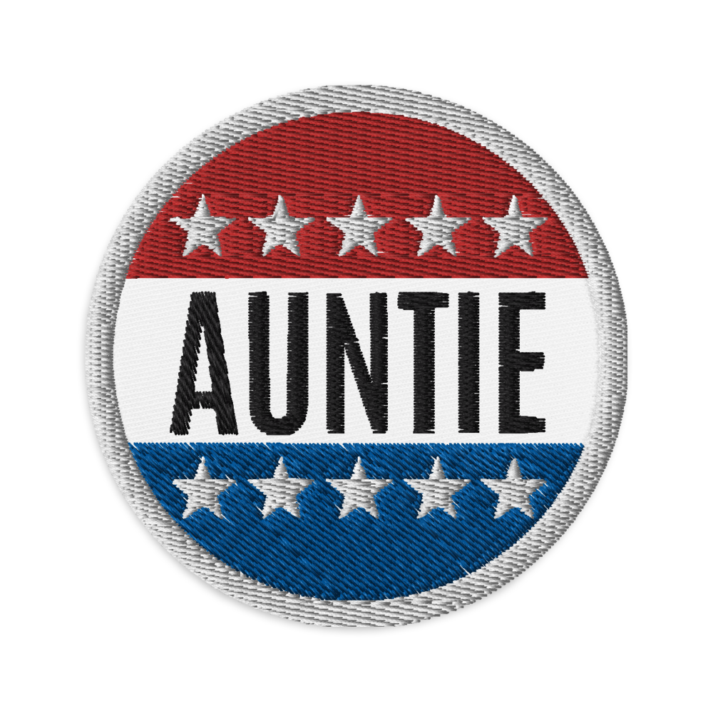 Auntie Maxine Waters Embroidered Patch