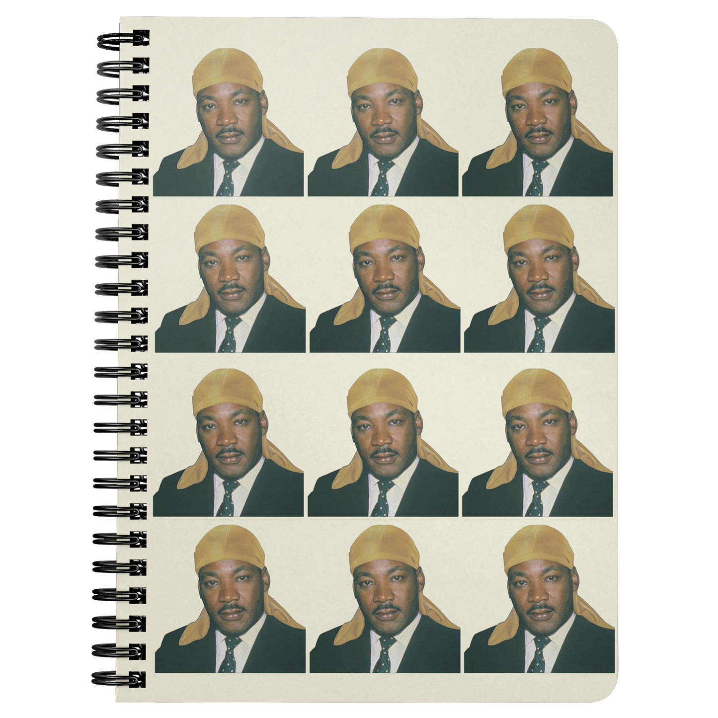 Durag MLK Spiral Notebook in Yellow