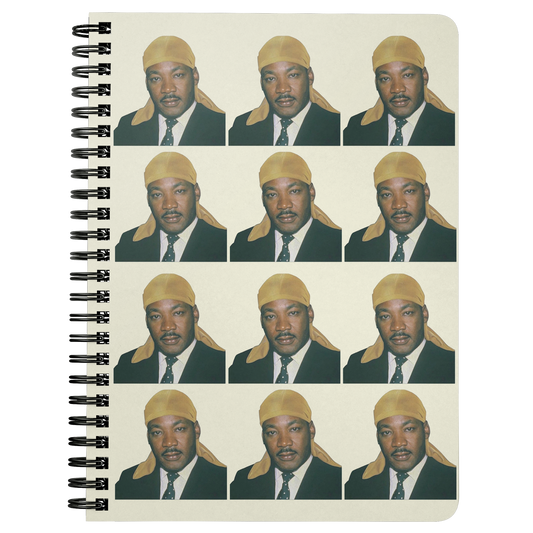 Durag MLK Spiral Notebook in Yellow