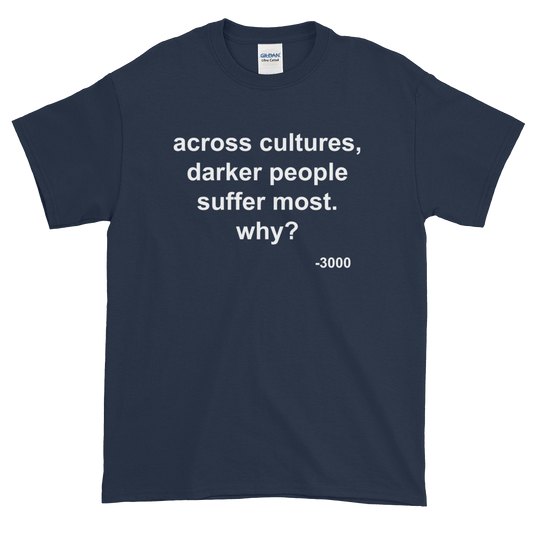 Across Cultures Darker People Suffer Most Why? T-Shirt