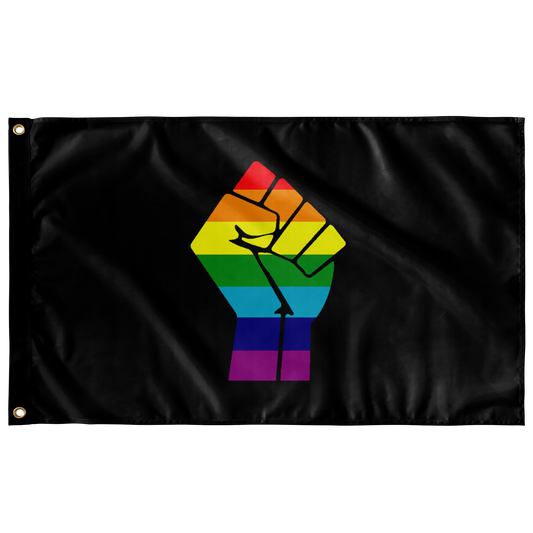 Black Power Pride Fist Flag