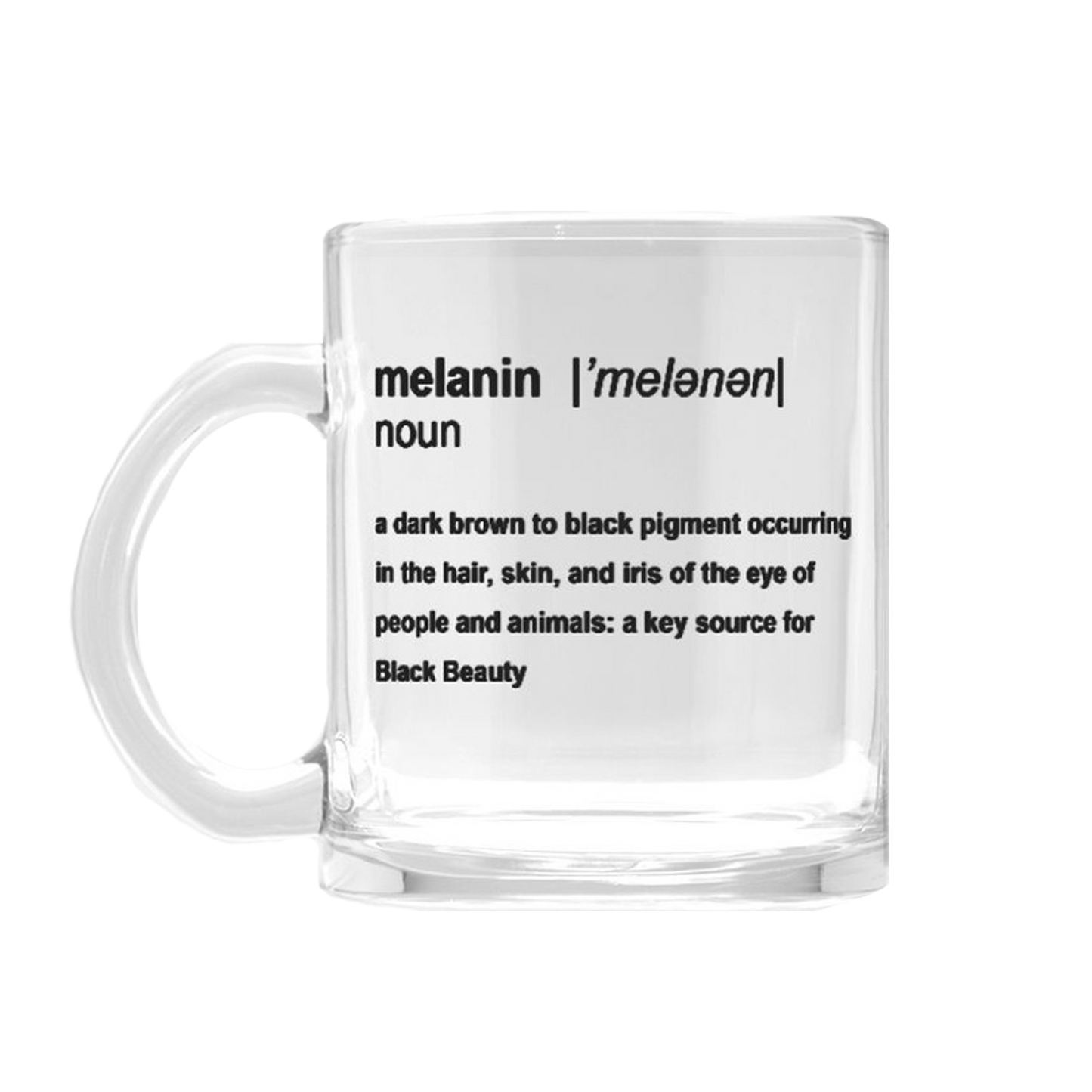 Melanin Definition Glass Mug