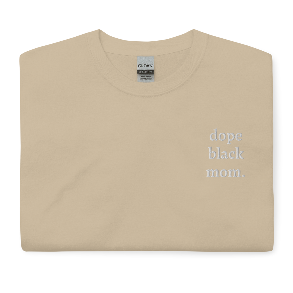 Dope Black Mom Embroidered T-Shirt