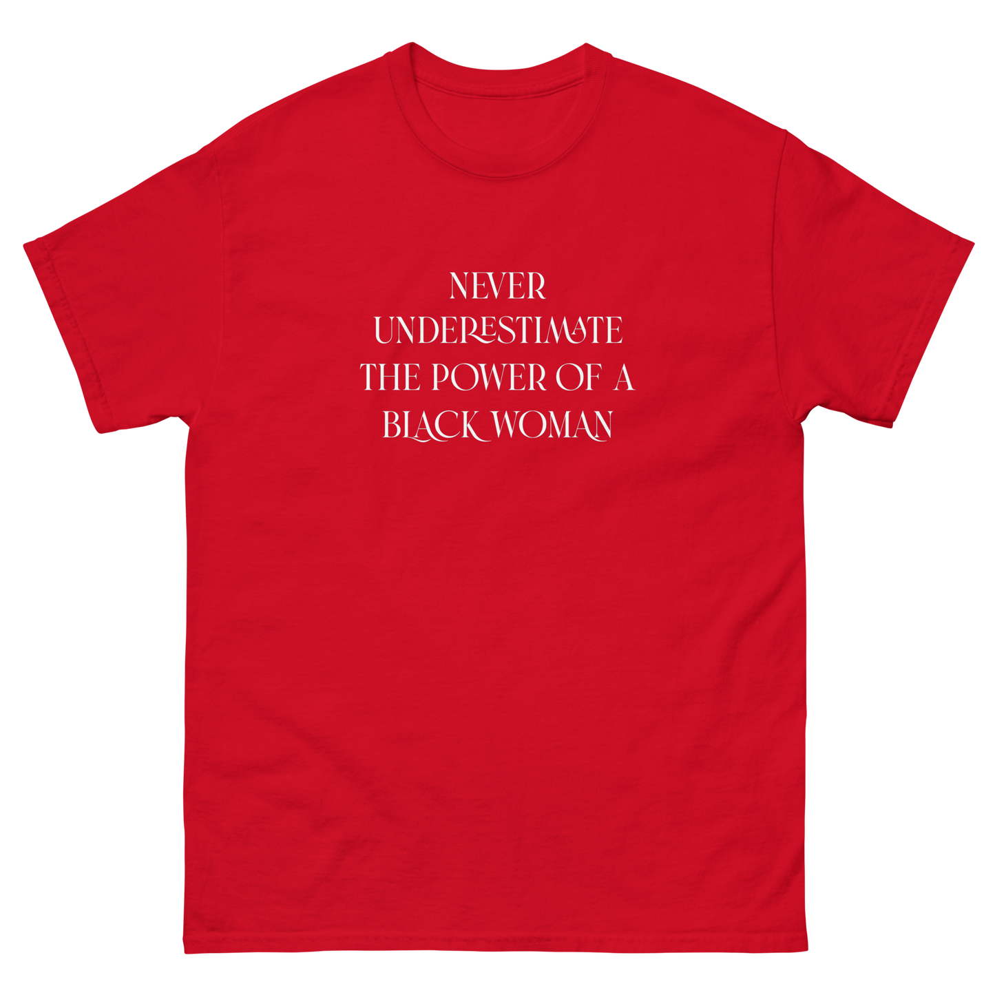 Never Underestimate the Power of a  Black Woman T-Shirt
