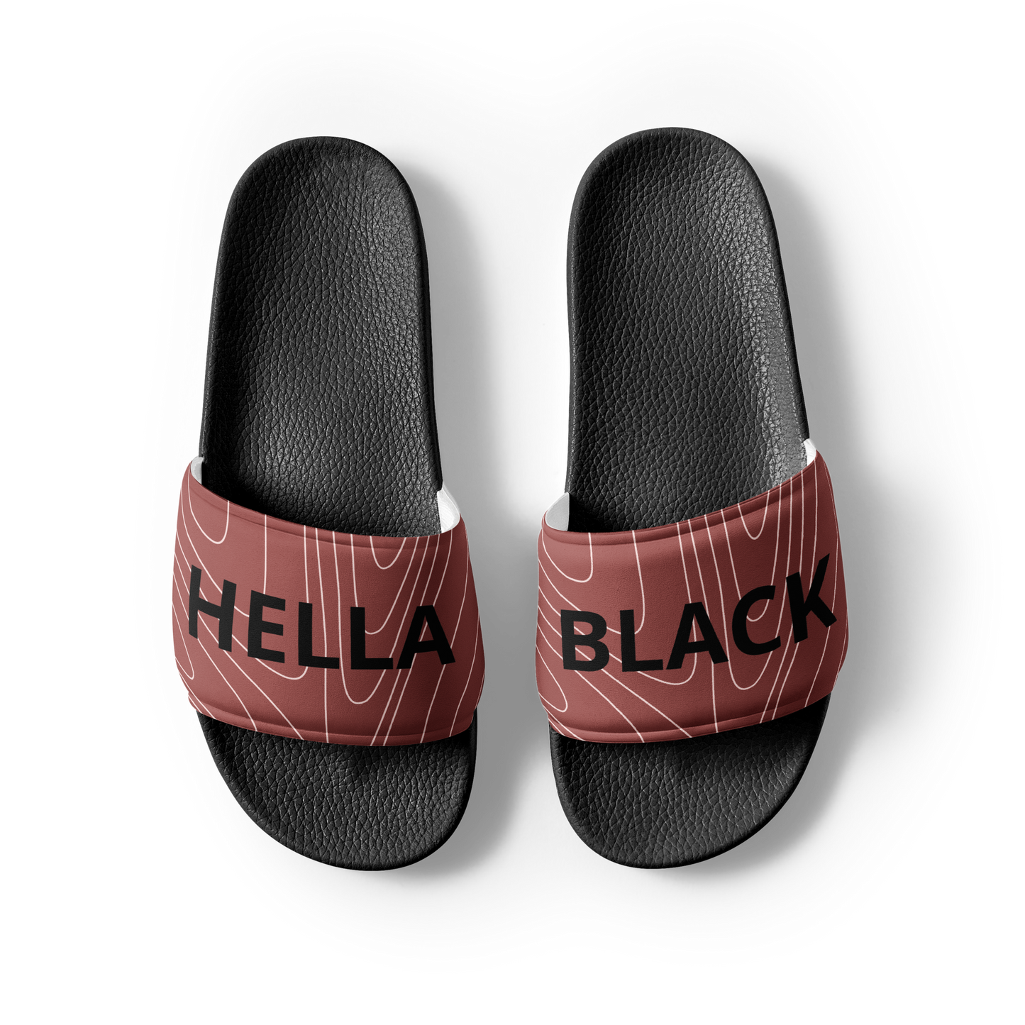 Hella Black Men's Slide Sandals