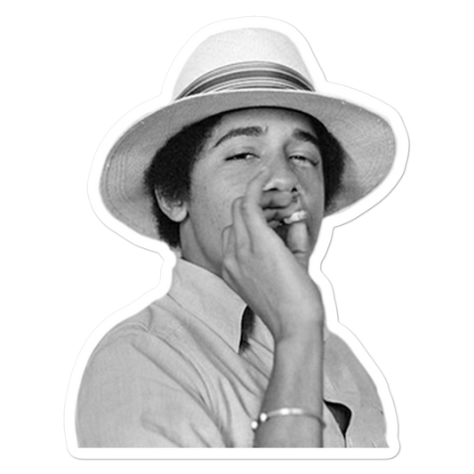 Obama Smoking Sticker