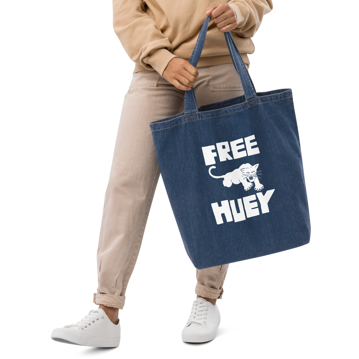 Free Huey Organic Denim Tote Bag