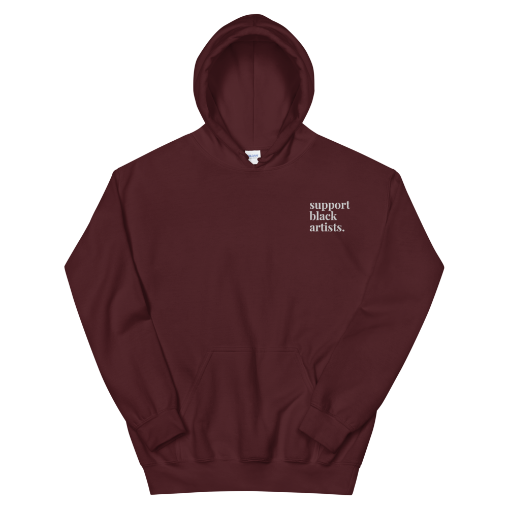 Support Black Artists Embroidered Hoodie