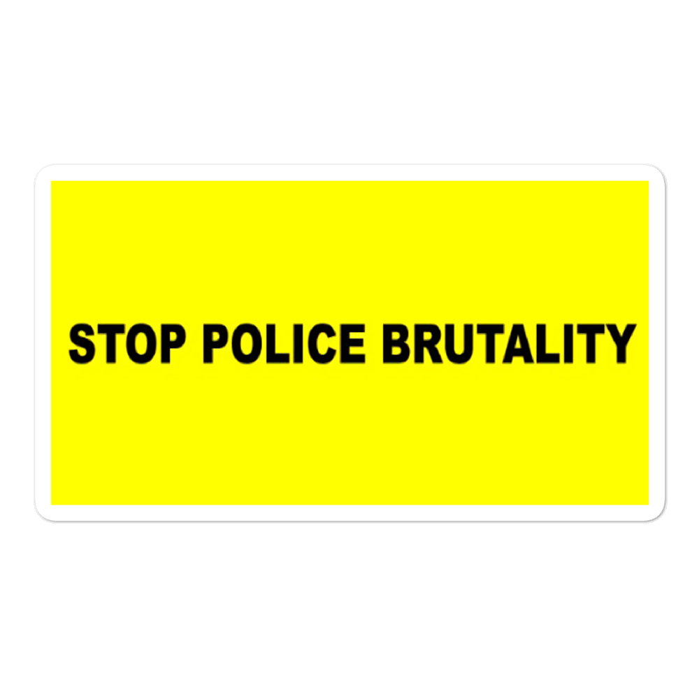Stop Police Brutality Sticker