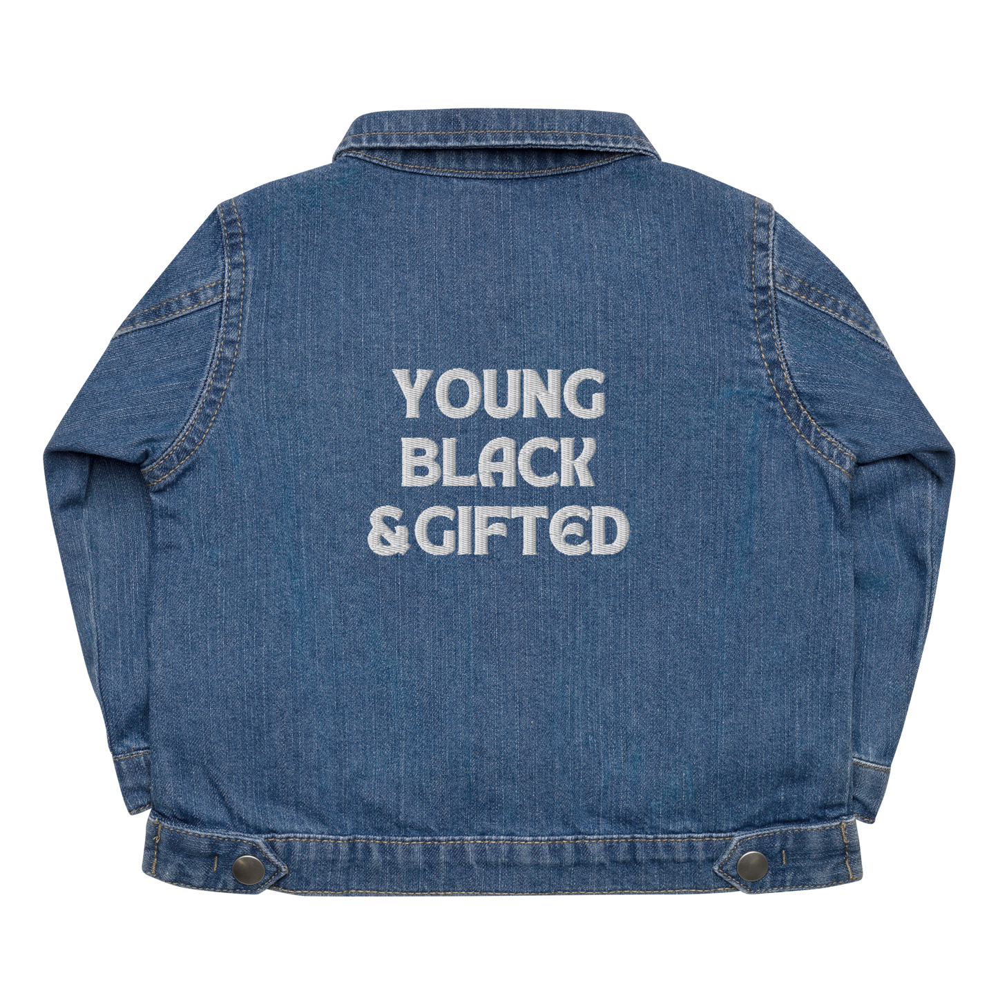Young, Black & Gifted Baby Organic Denim Jacket