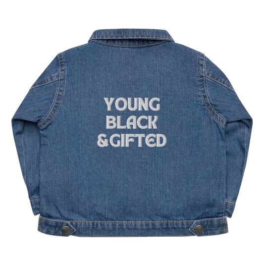 Young, Black & Gifted Baby Organic Denim Jacket