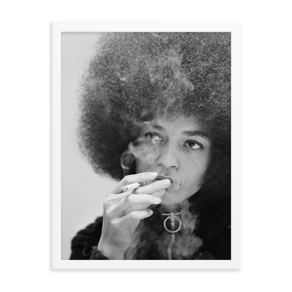 Angela Davis Smoking Poster