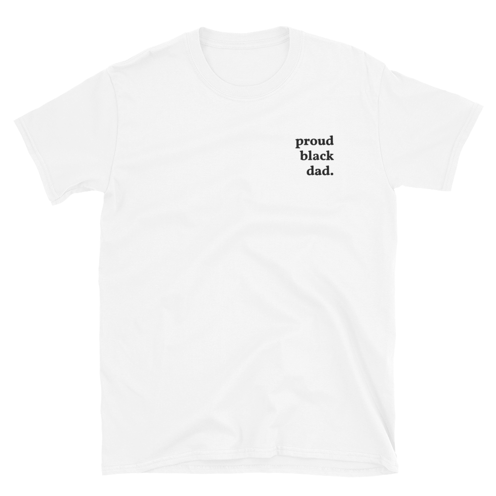 Proud Black Dad Embroidered Shirt