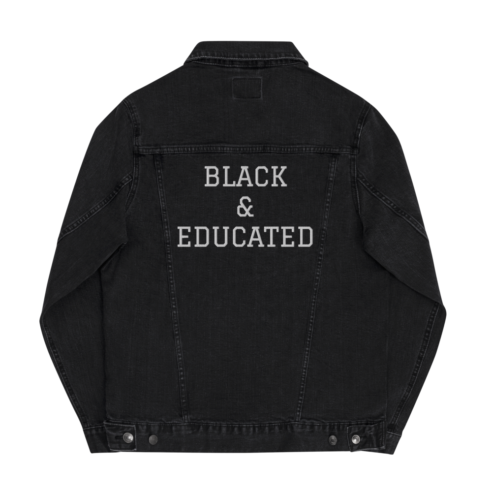 Black & Educated Denim jacket