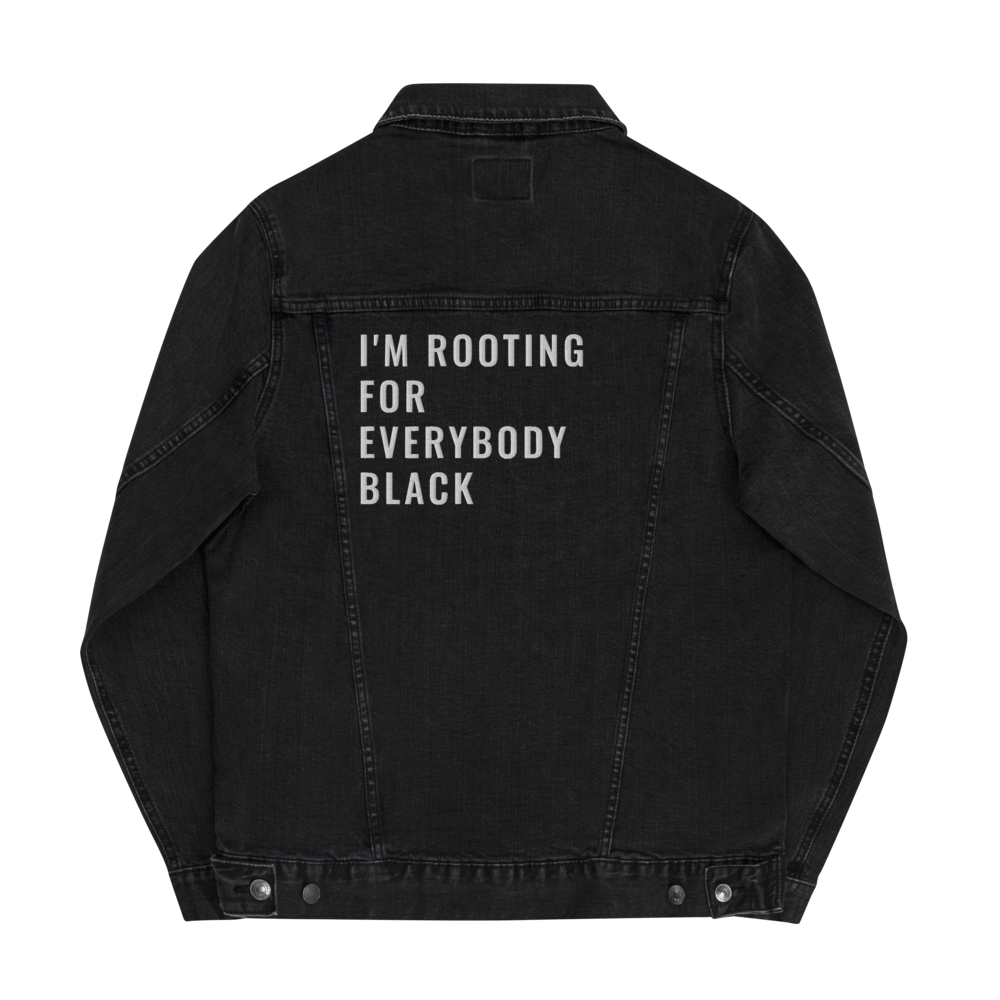 Rooting For Everyone Black Denim jacket