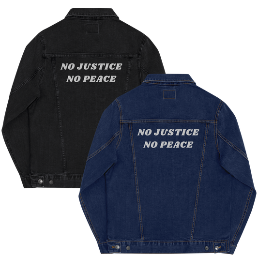 No Justice No Peace Denim jacket
