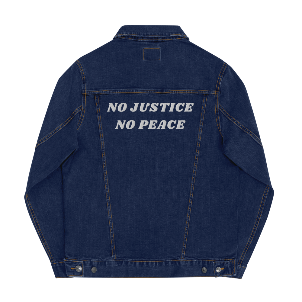 No Justice No Peace Denim jacket