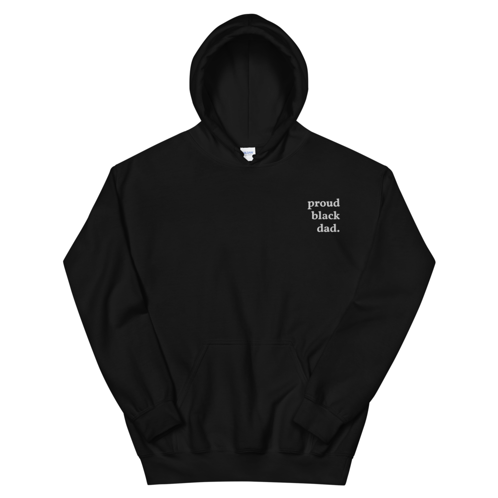 Proud Black Dad Embroidered Hoodie