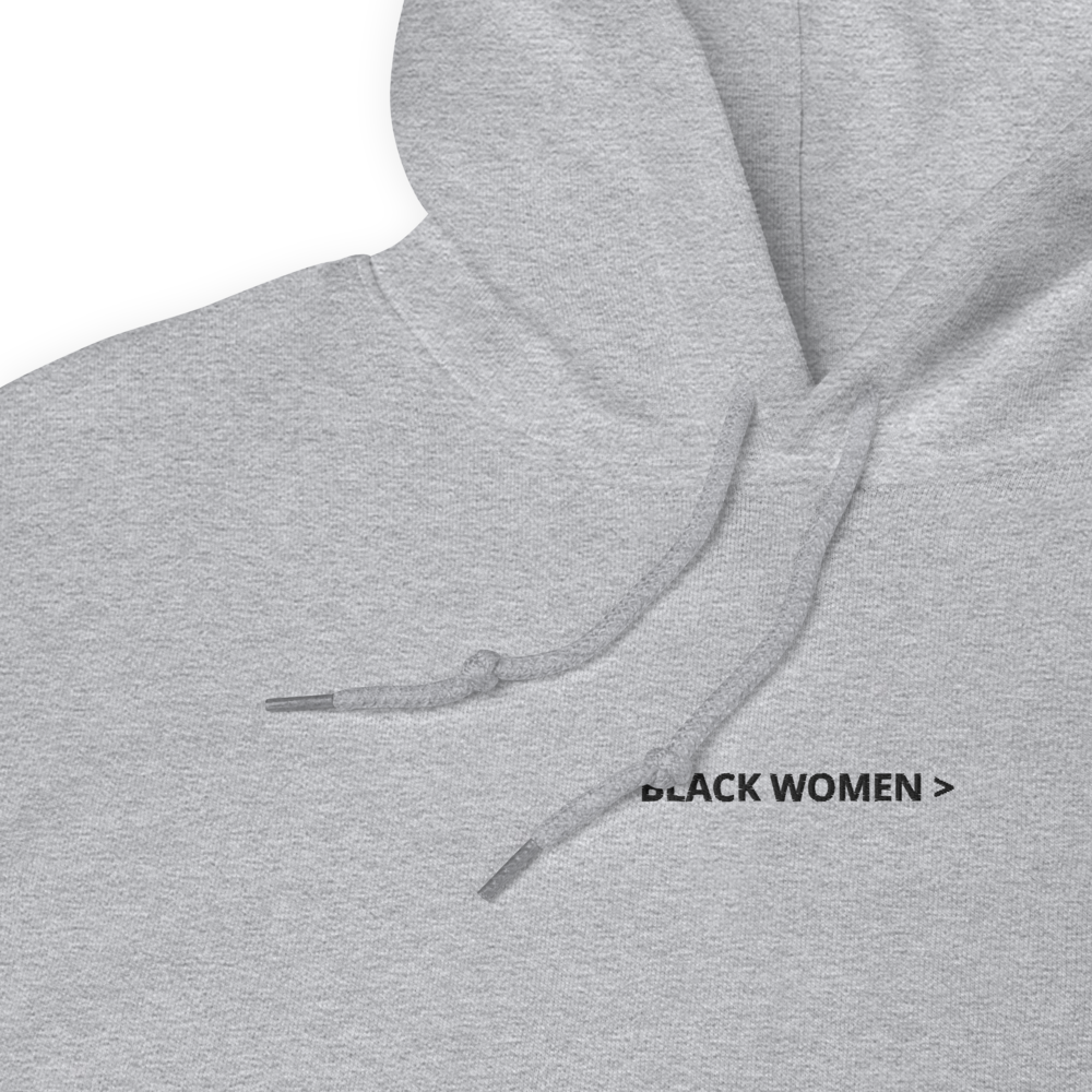 Black Women > Embroidered Hoodie