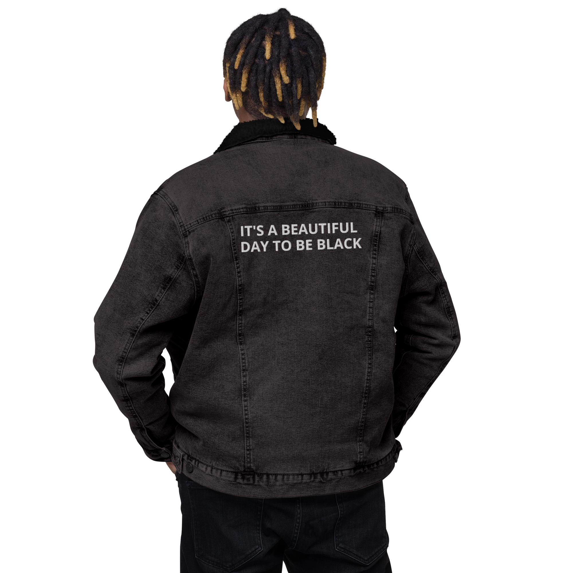 FIILIMER Black Denim Jacket Mens Fur Jean Faux Sherpa Fleece Lined Denim  Jacket Men Casual Warm Trucker Size S at Amazon Men's Clothing store