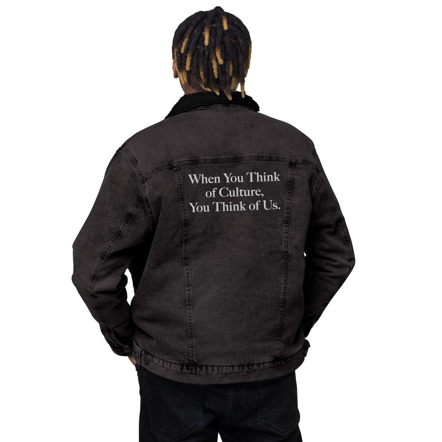 When You Think of Culture... Sherpa Denim Jacket