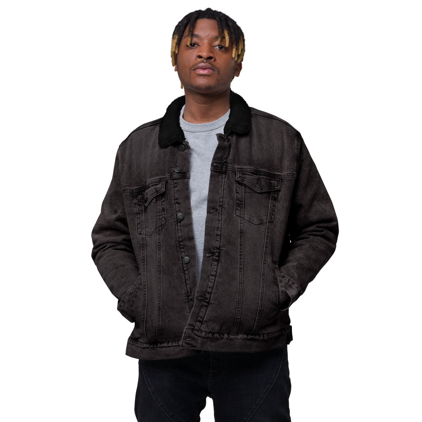 The Blacker the Berry... Sherpa Denim Jacket