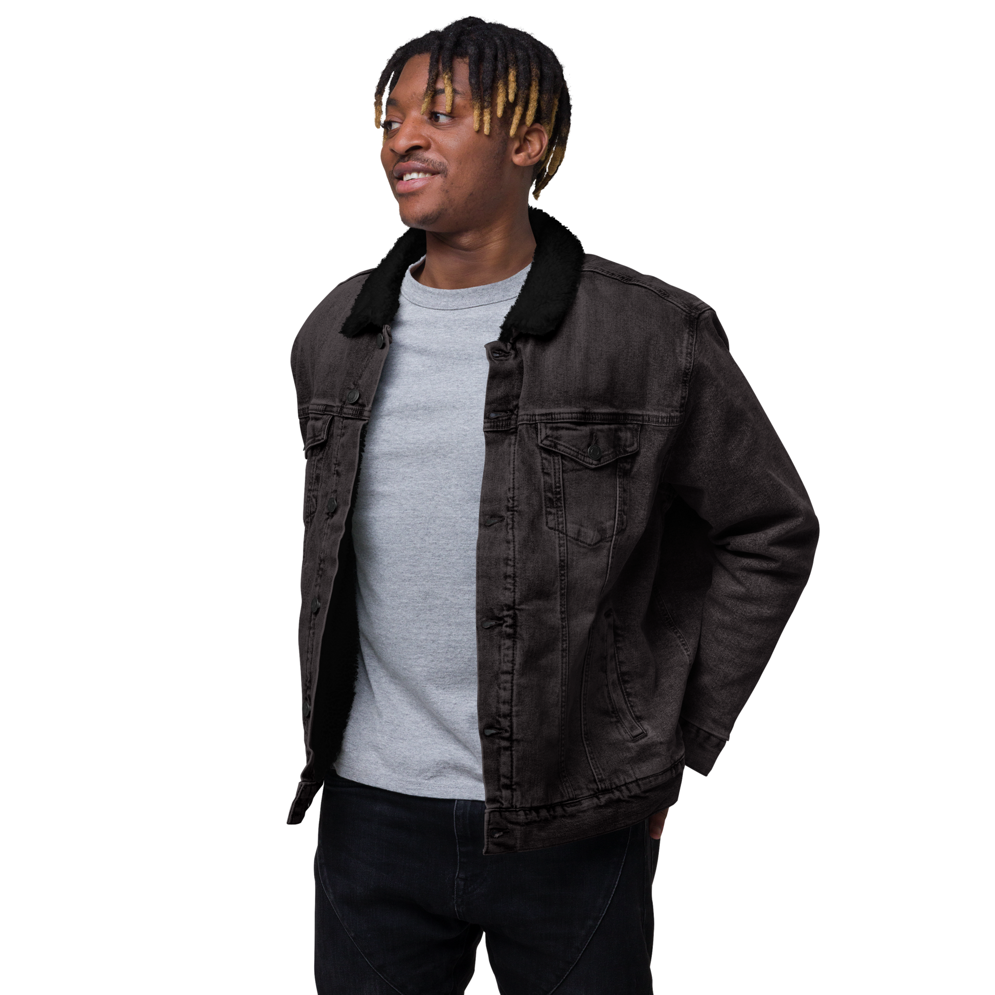 It's A Beautiful Day To Be Black Denim Jacket – Aggravated Youth