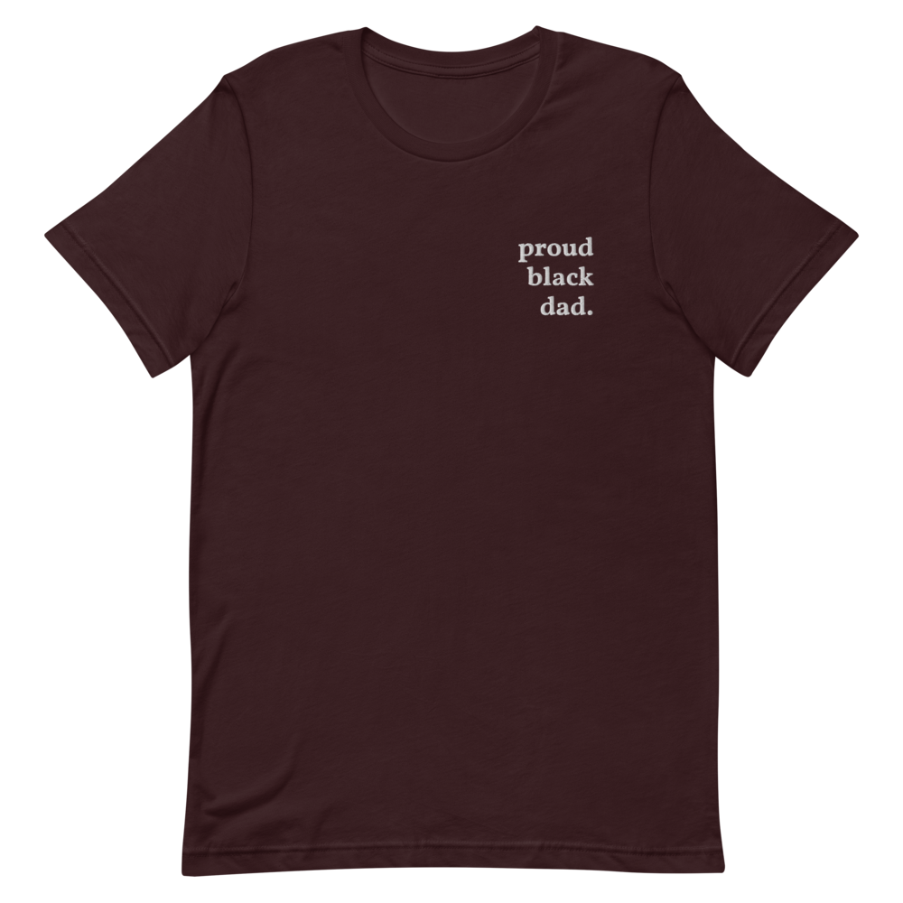 Proud Black Dad Embroidered Shirt