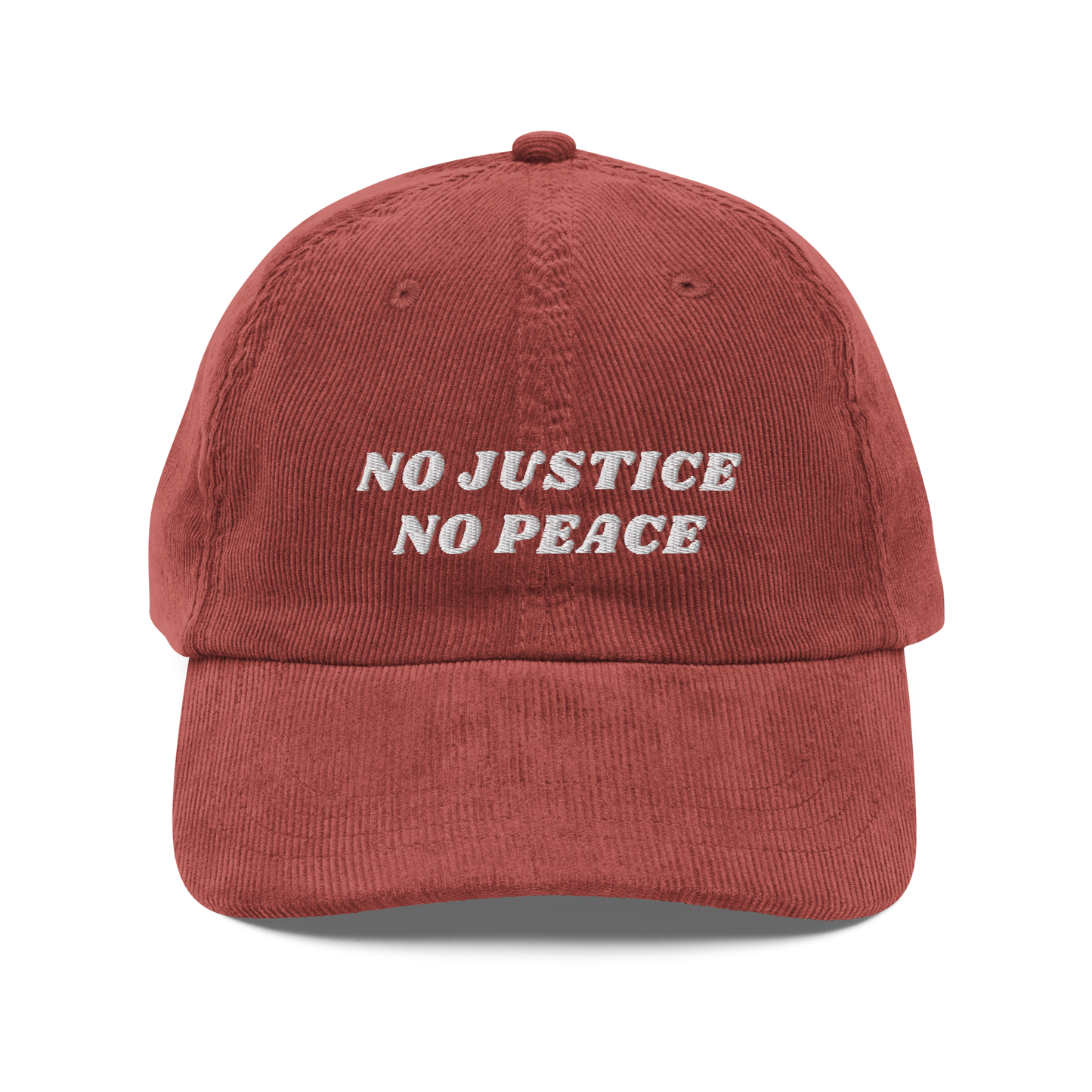 No Justice No Peace Corduroy Hat